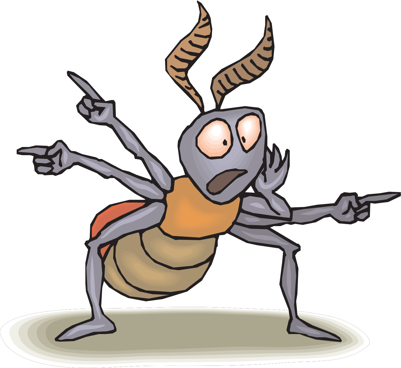 Daddy Do Little January - Confused Ant Clipart (1280x1174), Png Download