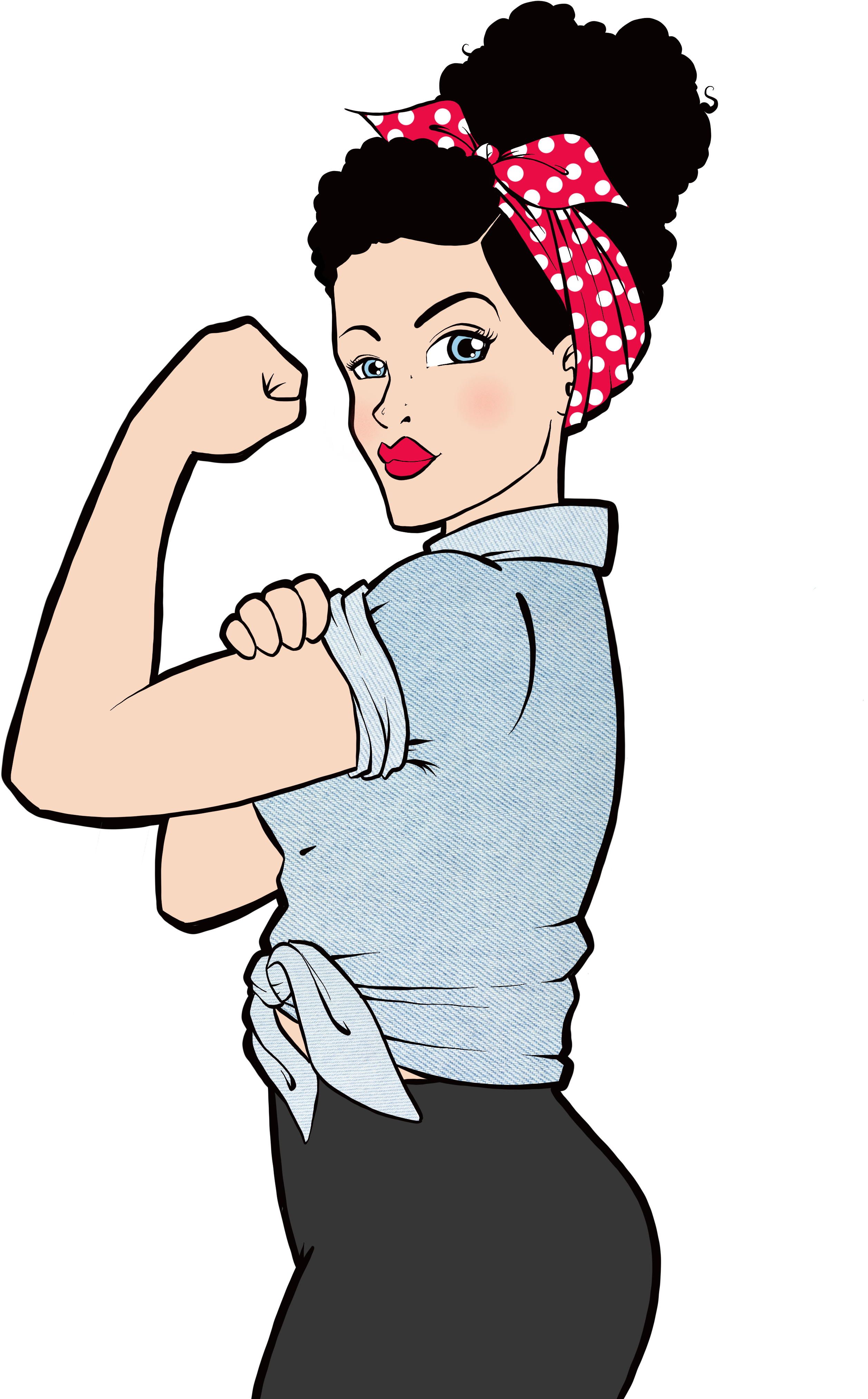 Rosie The Riveter - Girl Clipart (4096x4096), Png Download