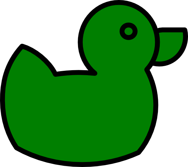 Green Duck Clipart - Png Download (600x533), Png Download