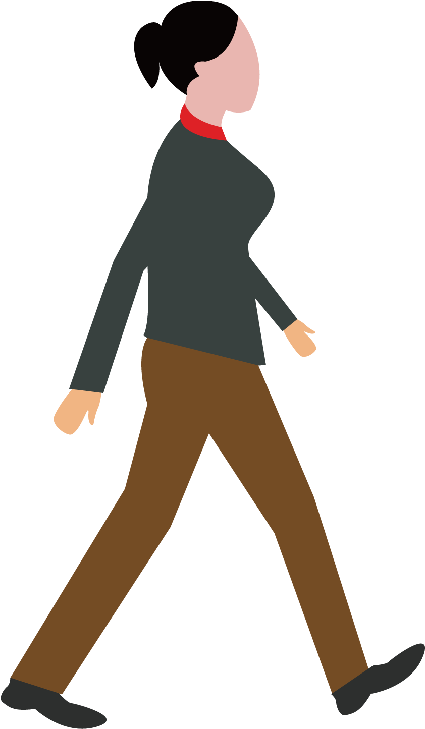 Download Walking Cartoon Png Woman Walking Cartoon Png Clipart