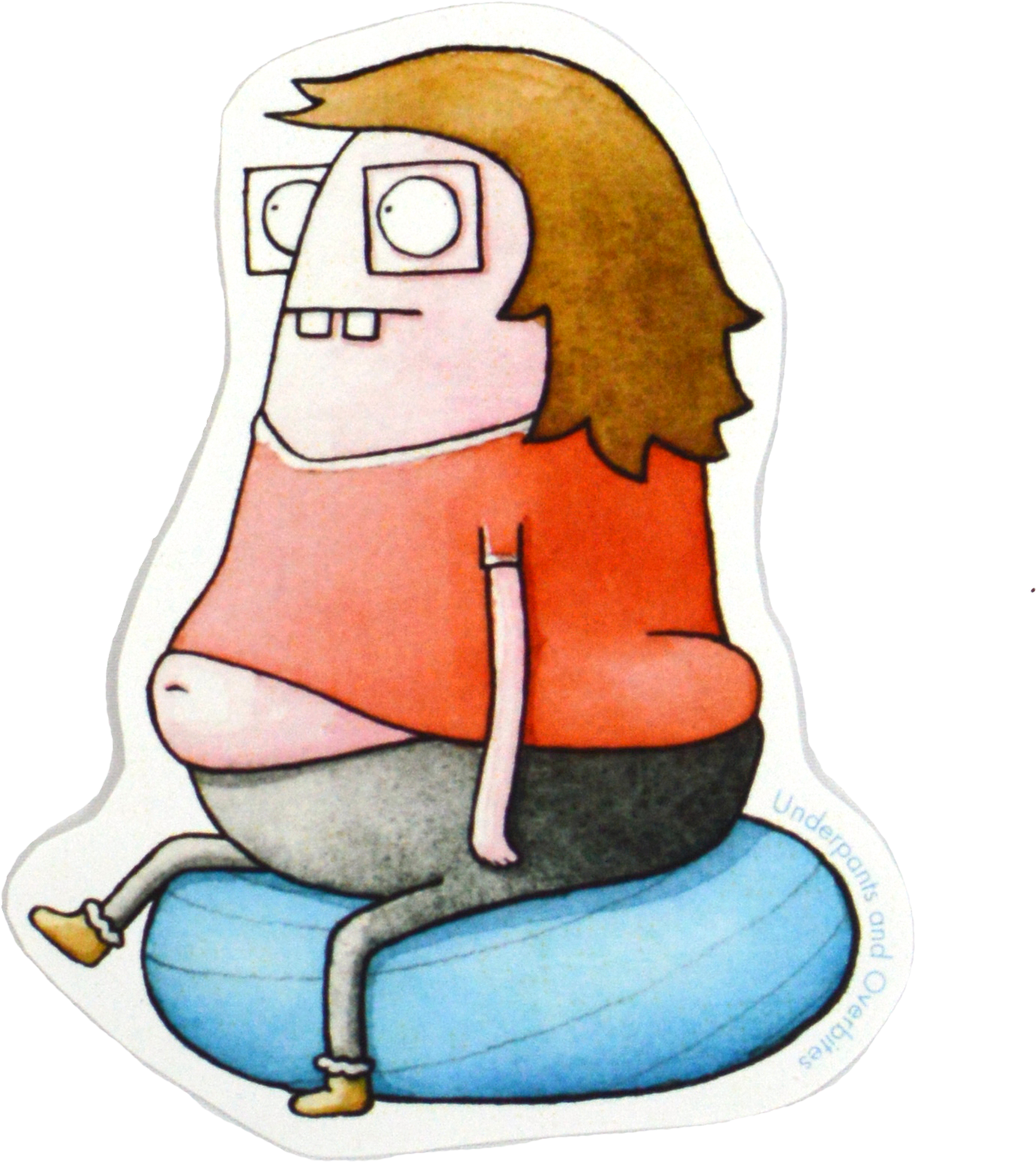 Image Of "athletic" Sticker - Cartoon Clipart (1800x1800), Png Download