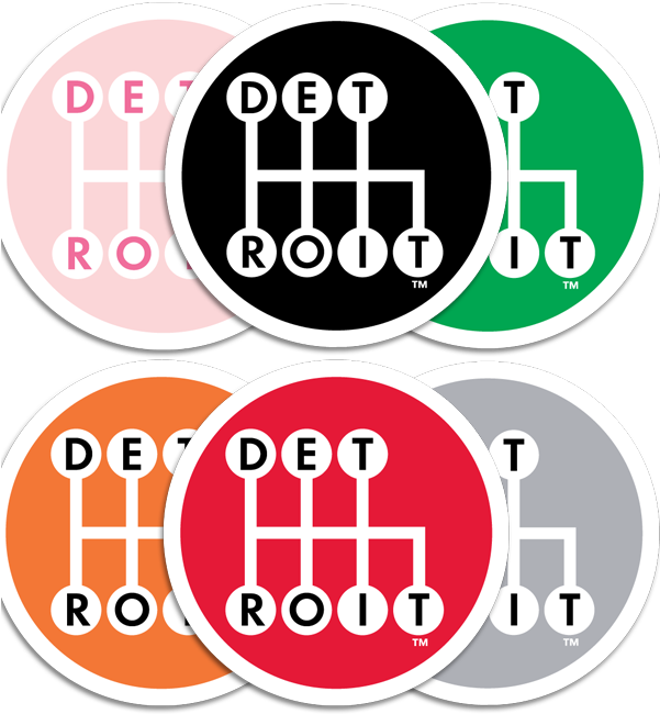 6 Randomly Assorted - Made In Detroit Clipart (600x730), Png Download