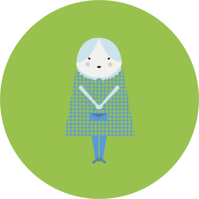 Old People Character Design - Illustration Clipart (670x670), Png Download