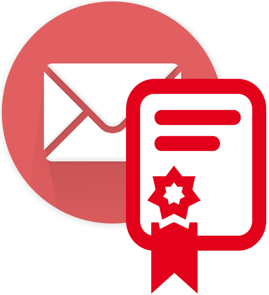Anche La Posta Elettronica Certificata È A Rischio - Posta Elettronica Certificata Clipart (549x600), Png Download