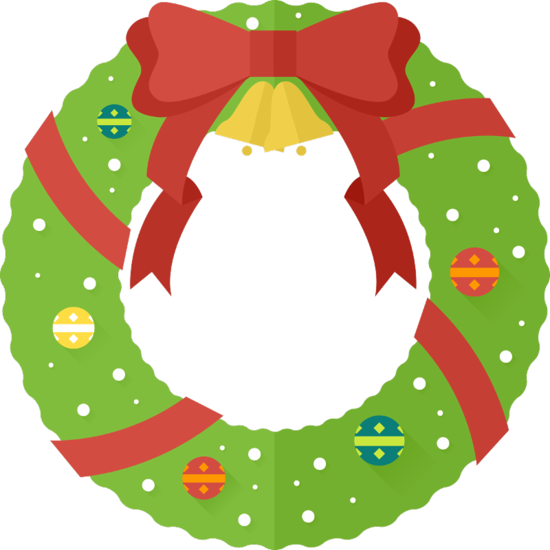 Our Outreach Partner, The Committee On Church Cooperation - Cute Christmas Wreath Clipart - Png Download (800x800), Png Download