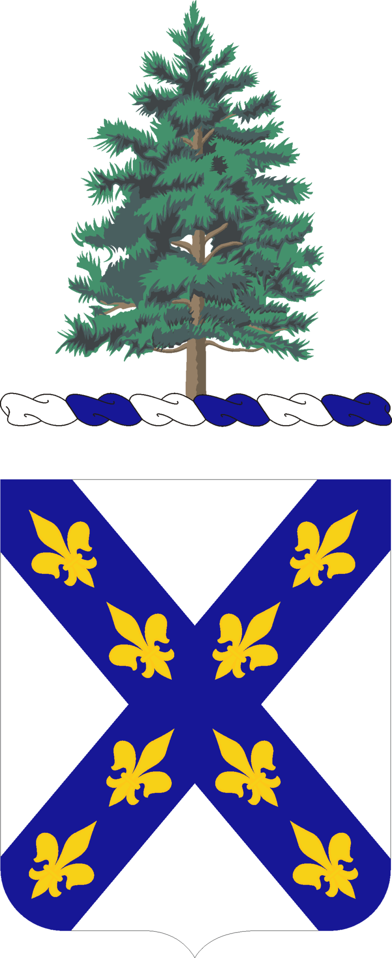Coats Of Arms Of U - 103rd Infantry Regiment Clipart (785x1920), Png Download