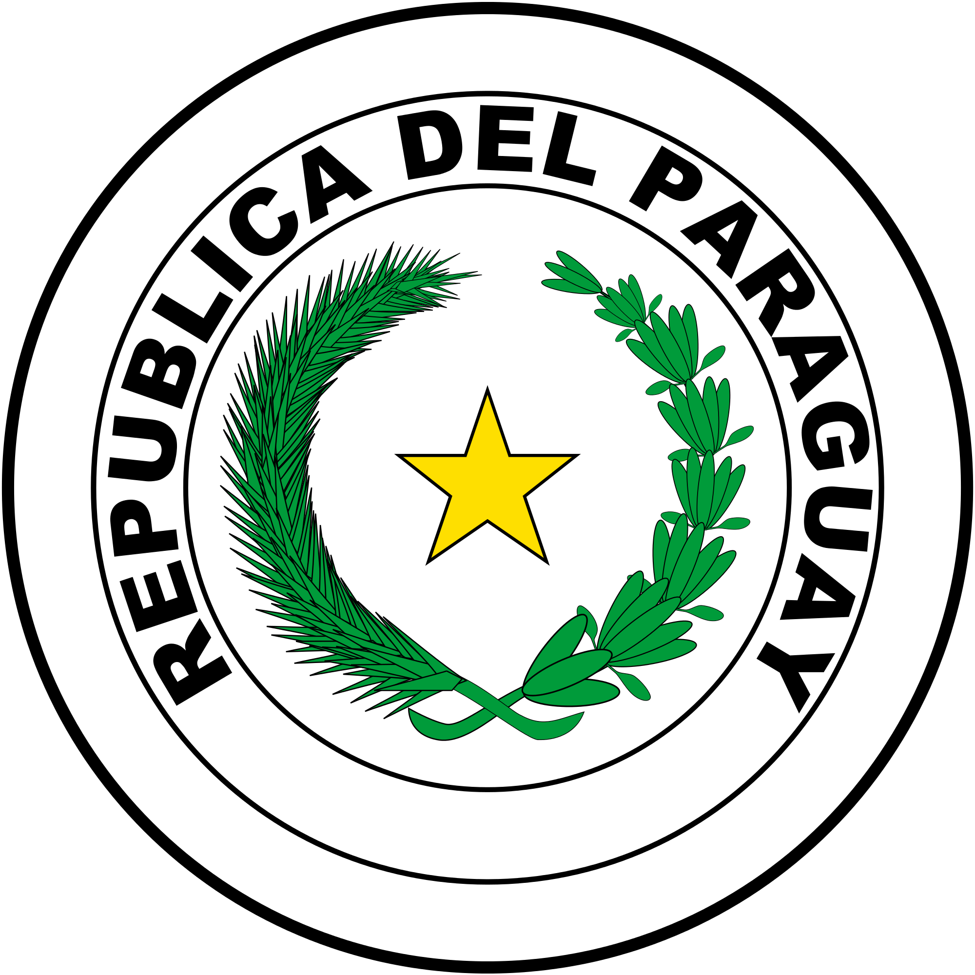 Coat Of Arms Of Paraguay - Paraguay Emblem Clipart (2000x2000), Png Download