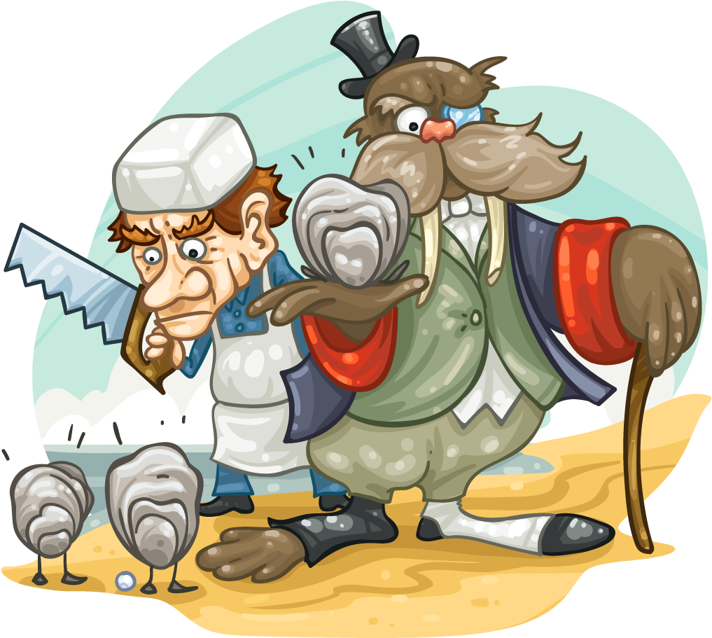 The Walrus And The Carpenter Clipart (1024x1024), Png Download