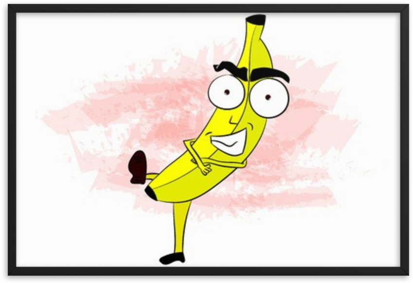 Framed Art Print - Character Clipart (1000x1000), Png Download