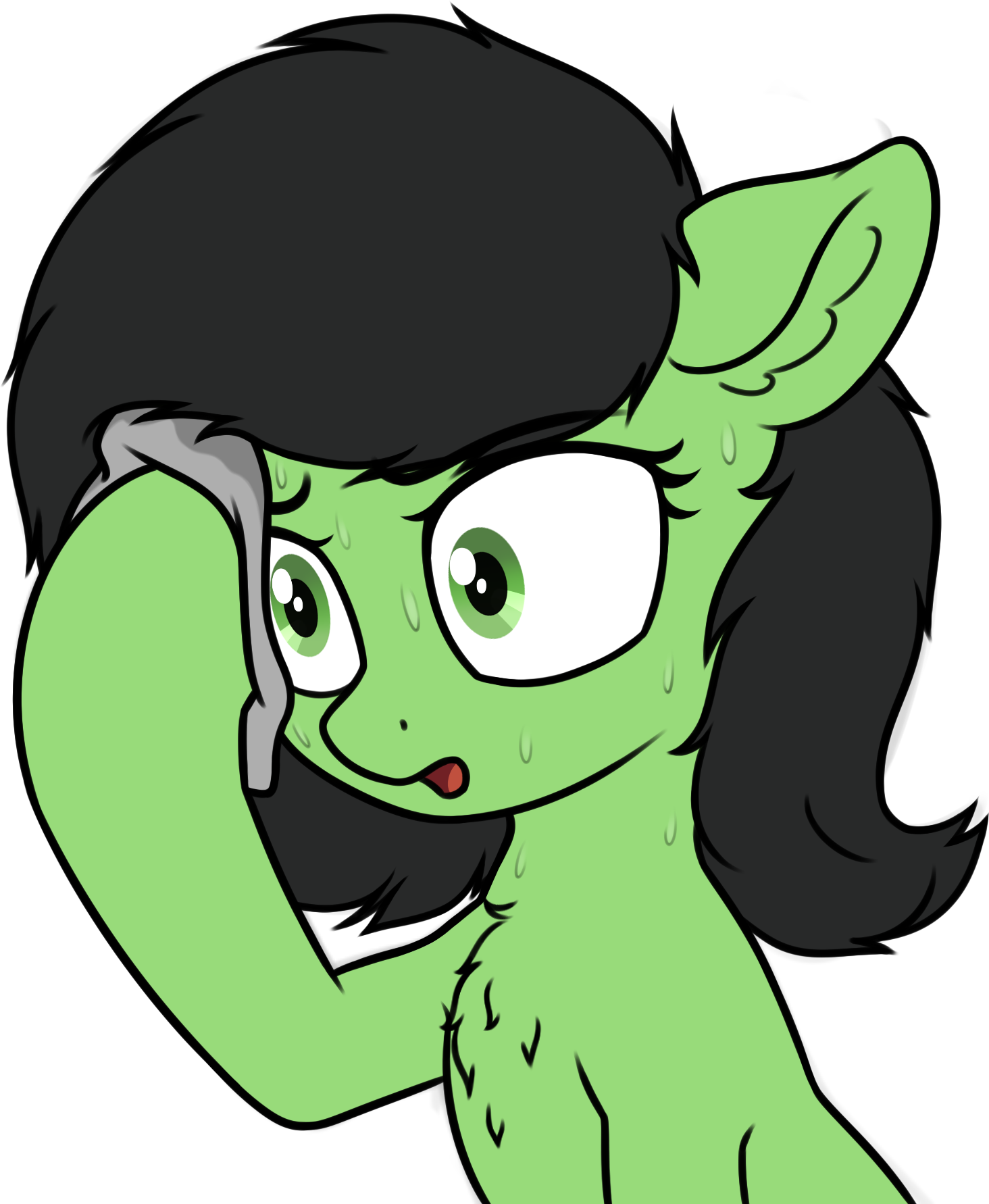 Smoldix, Chest Fluff, Ear Fluff, Earth Pony, Female, - Cartoon Clipart (841x1024), Png Download