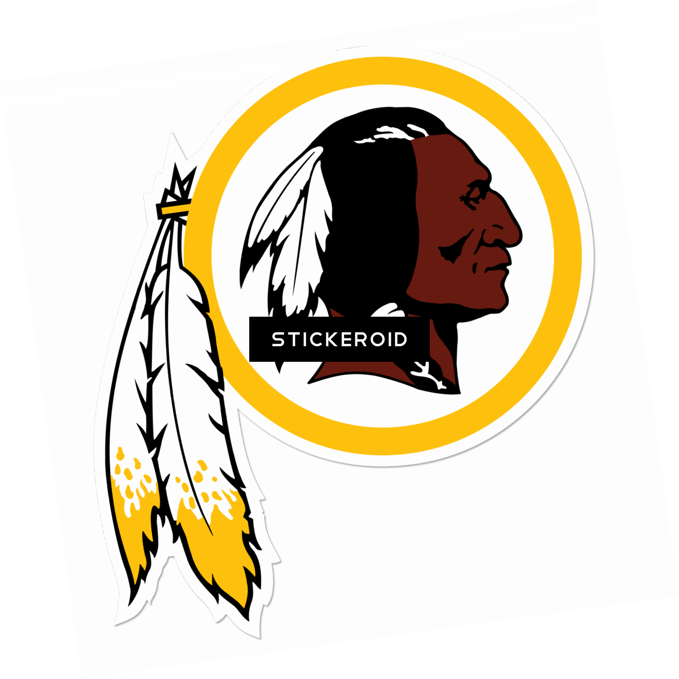 Washington Redskins American Football Sports Team - Washington Redskins Logo Gif Clipart (1354x1355), Png Download