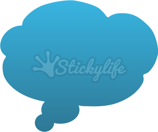 Thought Bubble Decal - Illustration Clipart (940x587), Png Download