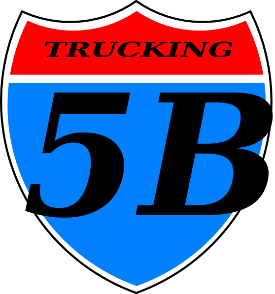 5b Trucking Clip Art - Road Sign Clipart Png Transparent Png (558x597), Png Download