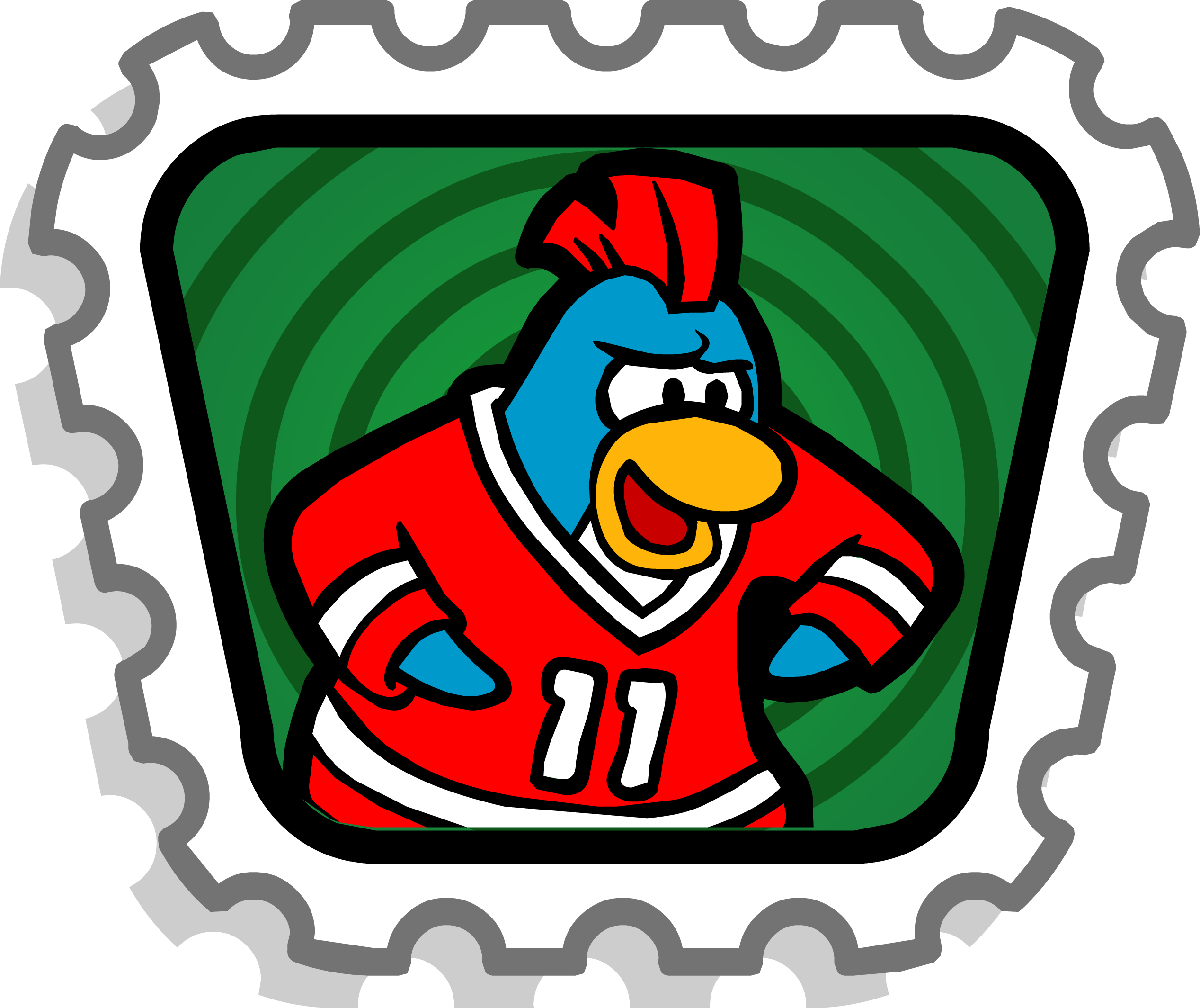 Fandom Powered By Wikia Clipart Free Library - Estampillas De Club Penguin - Png Download (2535x2128), Png Download