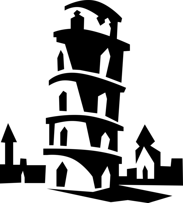 Leaning Tower Of Pisa Image Illustration Campanile - Italy Clip Art - Png Download (632x700), Png Download