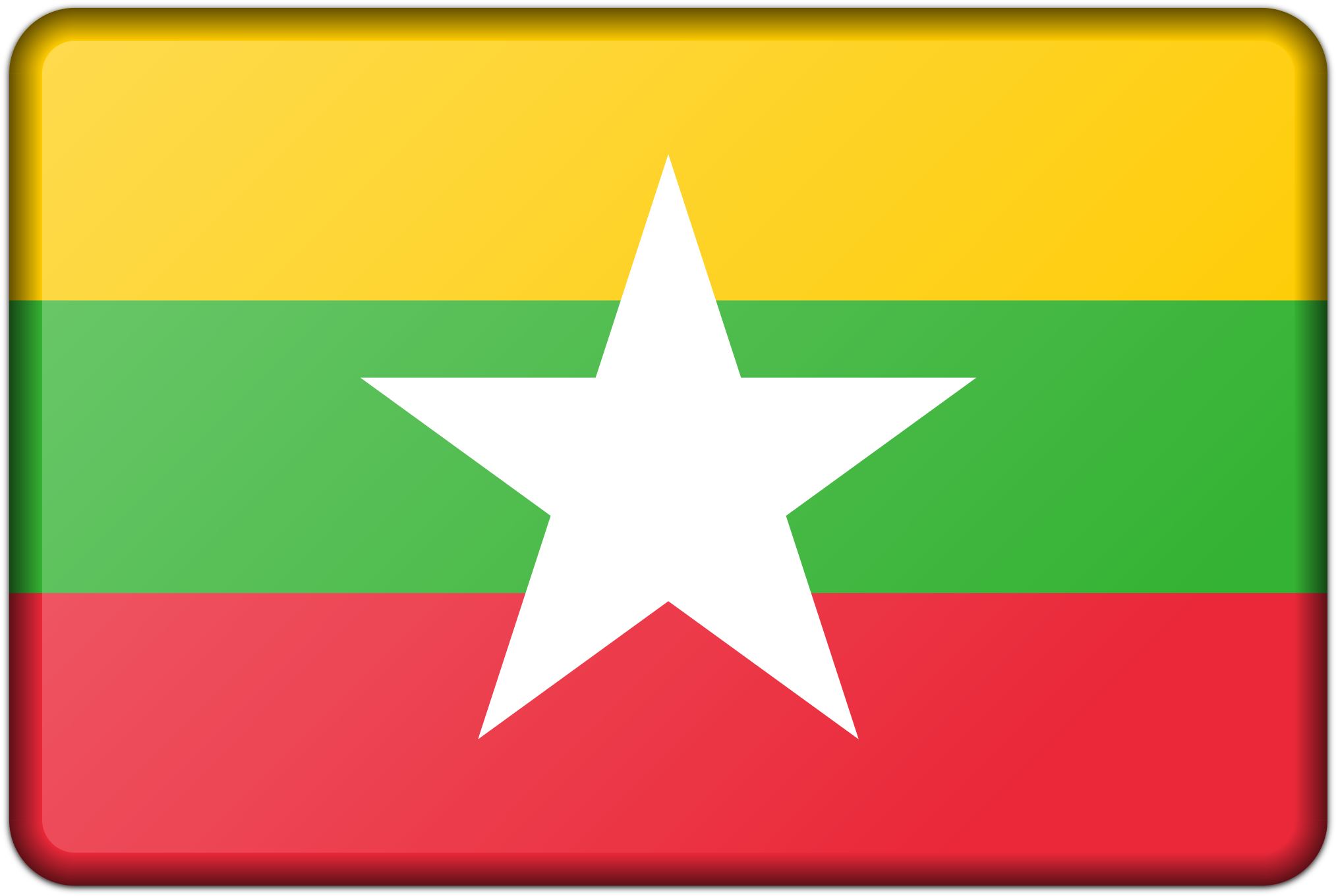 Burma Flag Of Myanmar National Flag Flag Of Shan State - Aff Suzuki Cup 2018 Malaysia Myanmar Clipart (1125x750), Png Download