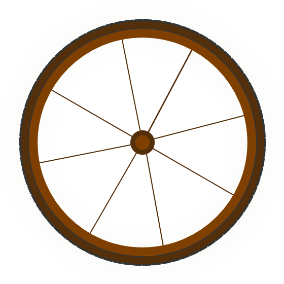 Banner Transparent Stock Wheel Clip Art At Clker Com - Bicycle - Png Download (600x600), Png Download