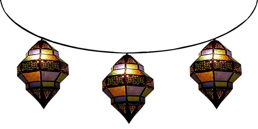 Hanging Moroccan Candle Lantern Clipart - Hanging Lantern - Png Download (900x450), Png Download