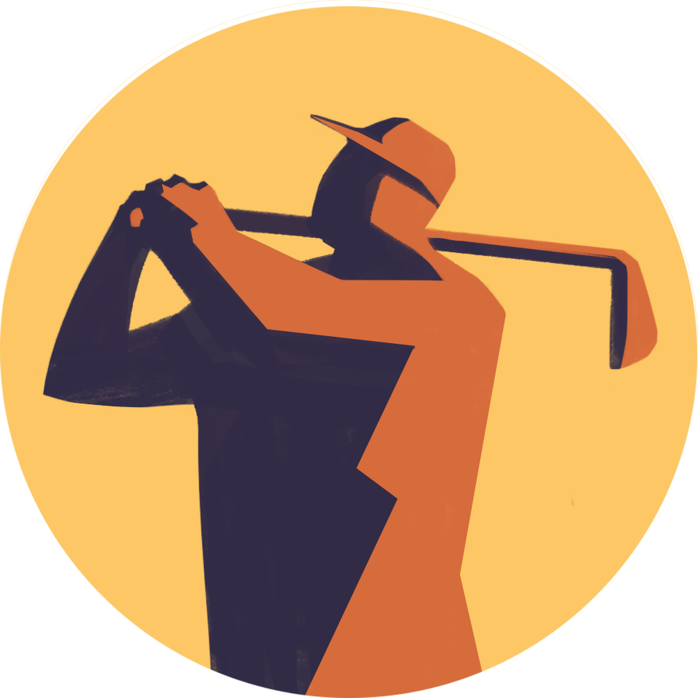 Golf - - Illustration Clipart (1003x1003), Png Download