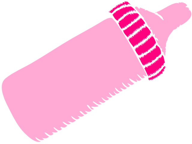 Baby Bottles Clipart - Pink Baby Bottle Clip Art - Png Download (640x480), Png Download