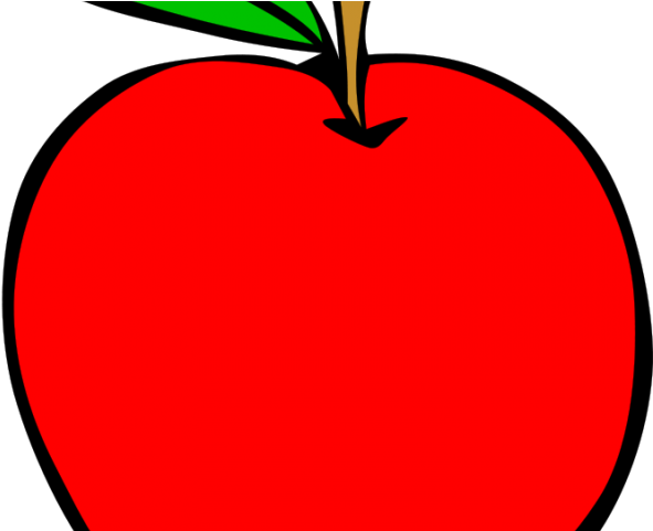 Food Clipart Simple - Red Apple Clip Art - Png Download (640x480), Png Download