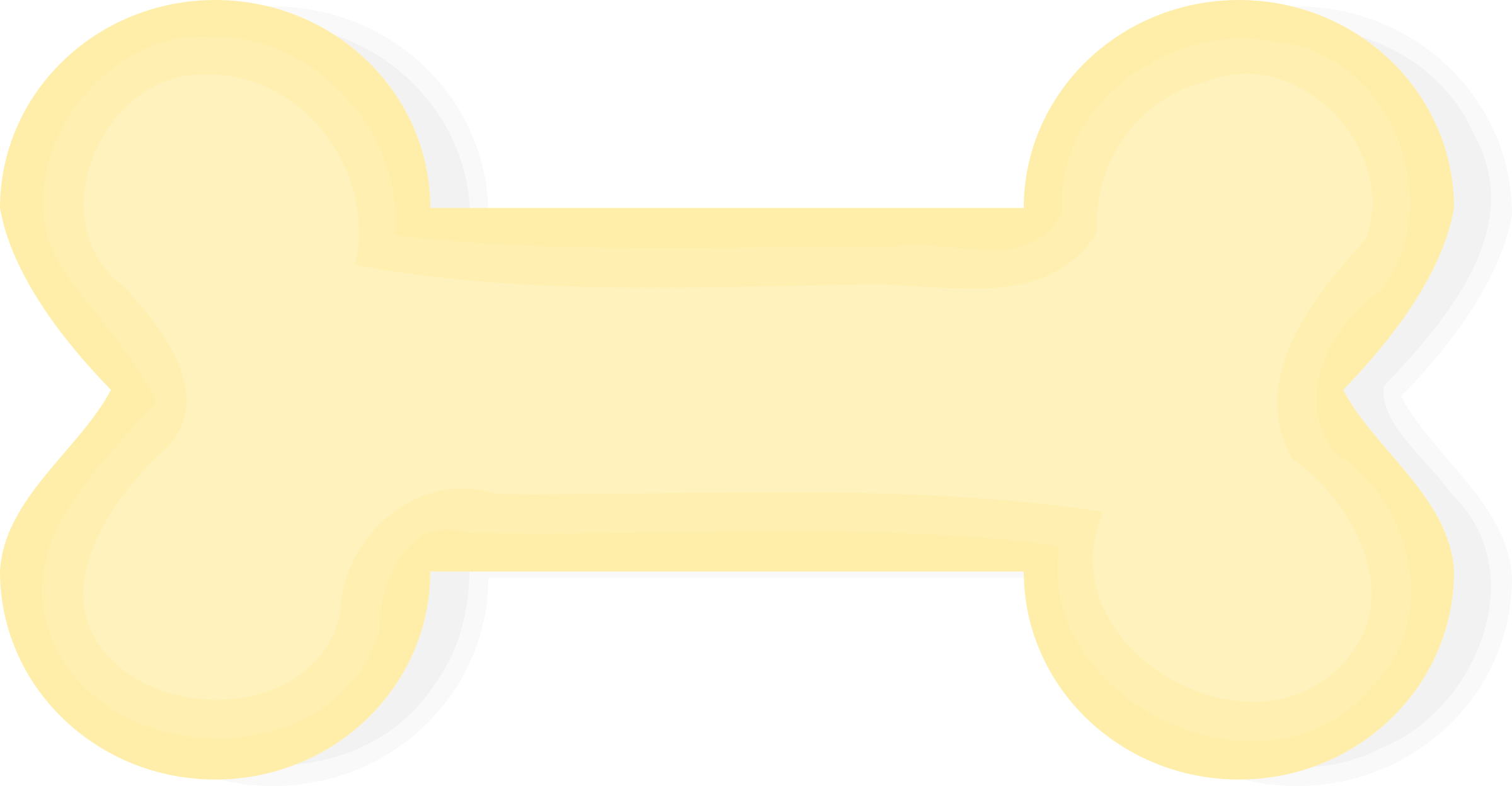 Dog Bone Clipart Free - Big Bone Clip Art - Png Download (2400x1248), Png Download