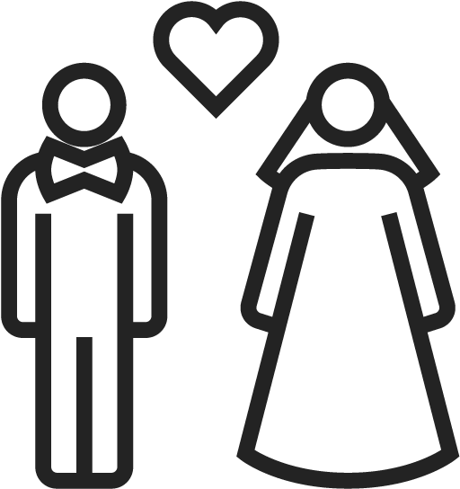 Wedding - Bank Customer Symbol Clipart (612x612), Png Download