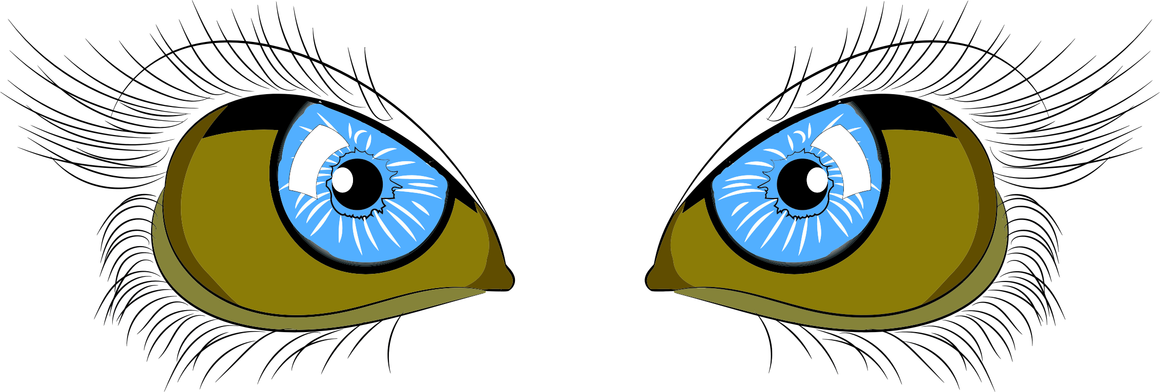 Big Image - Eye Clipart (2264x766), Png Download