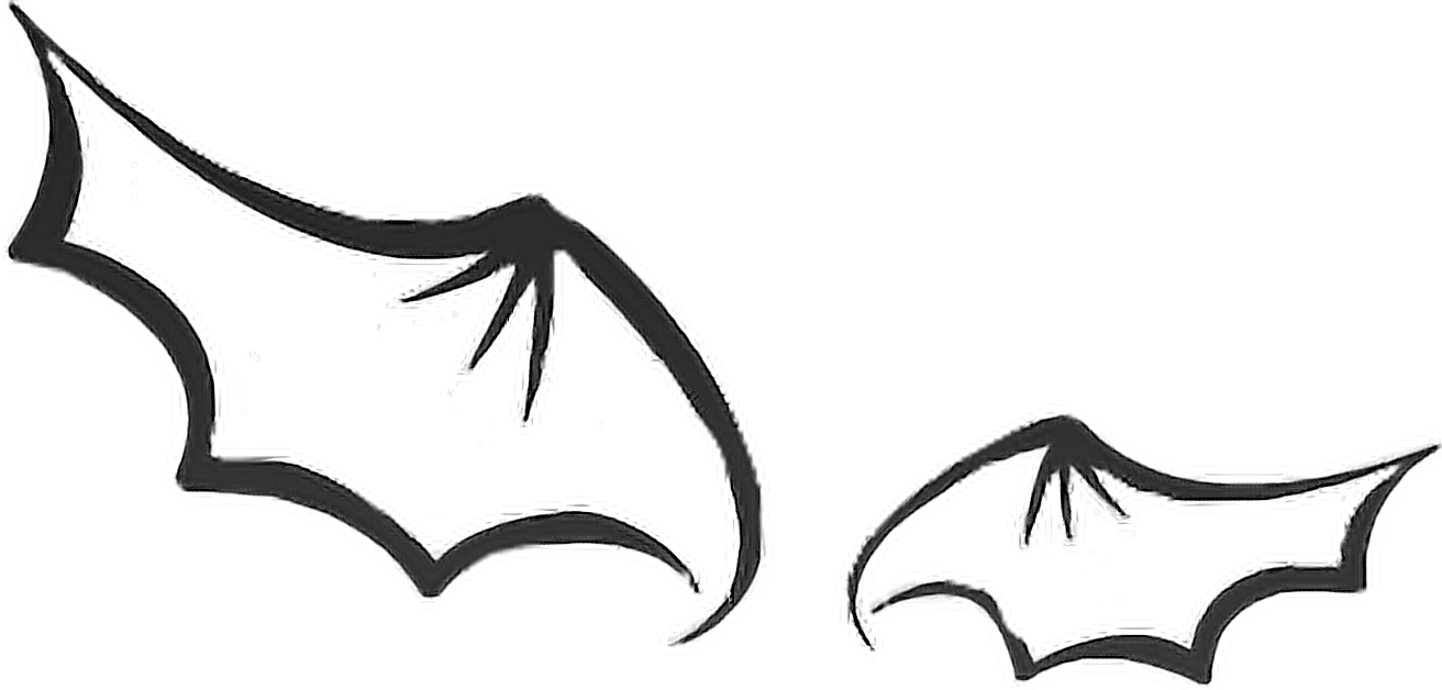 Black Devil Wings Freetoedit Sticker By Adele - Angel And Devil Clipart (1312x628), Png Download