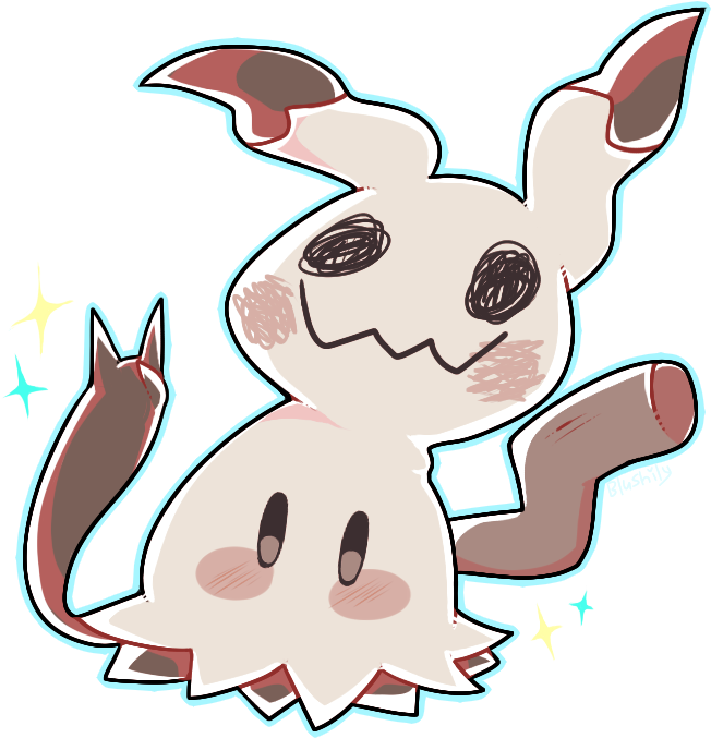 Bewear Mimikyu Tumblr Cartoons Anime Pinterest - Sticker Clipart (799x722), Png Download