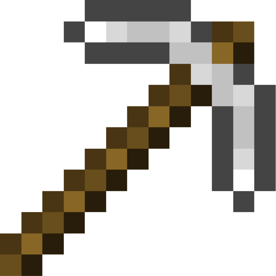 Minecraft Foam Pick Axe Clipart (1103x1102), Png Download