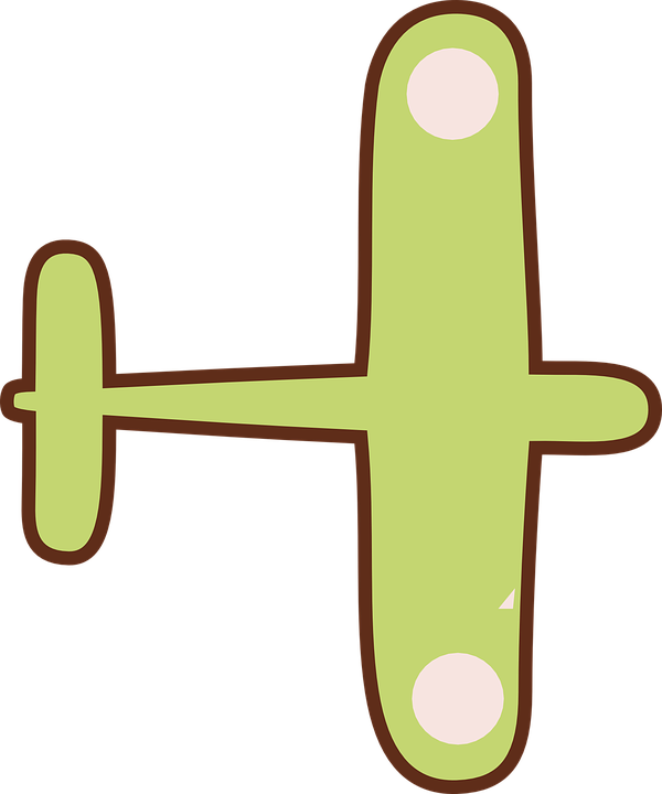 Airplane Green Transportation - Clip Art - Png Download (600x720), Png Download