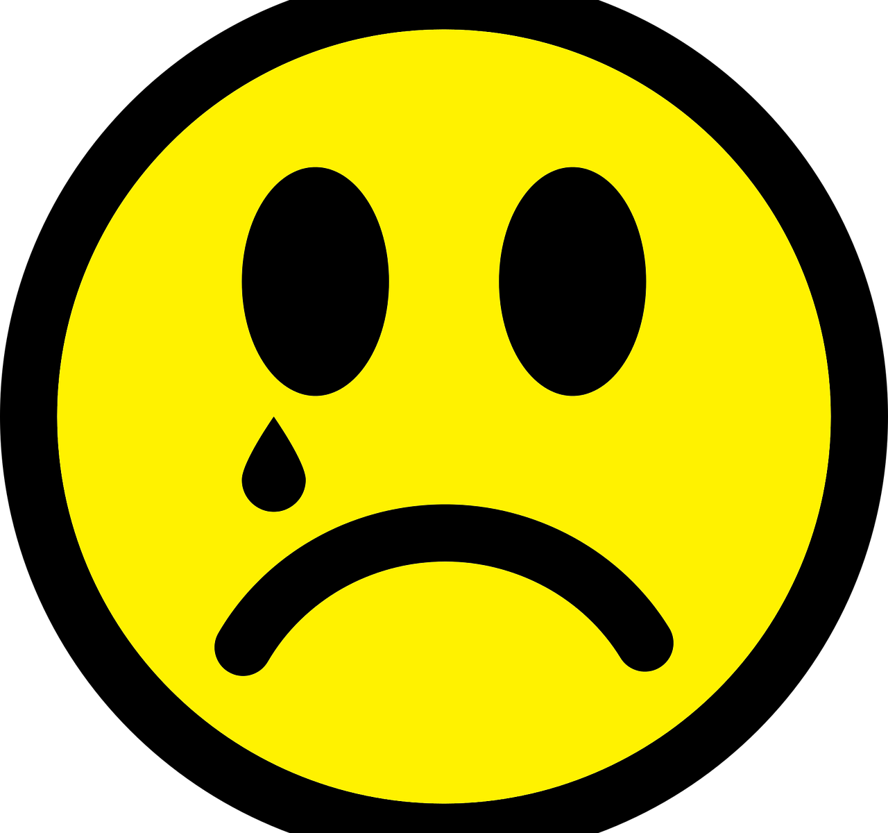 Emoticon On Facebook Lead To Jail - Cry Face Emotion Clipart (1280x1200), Png Download