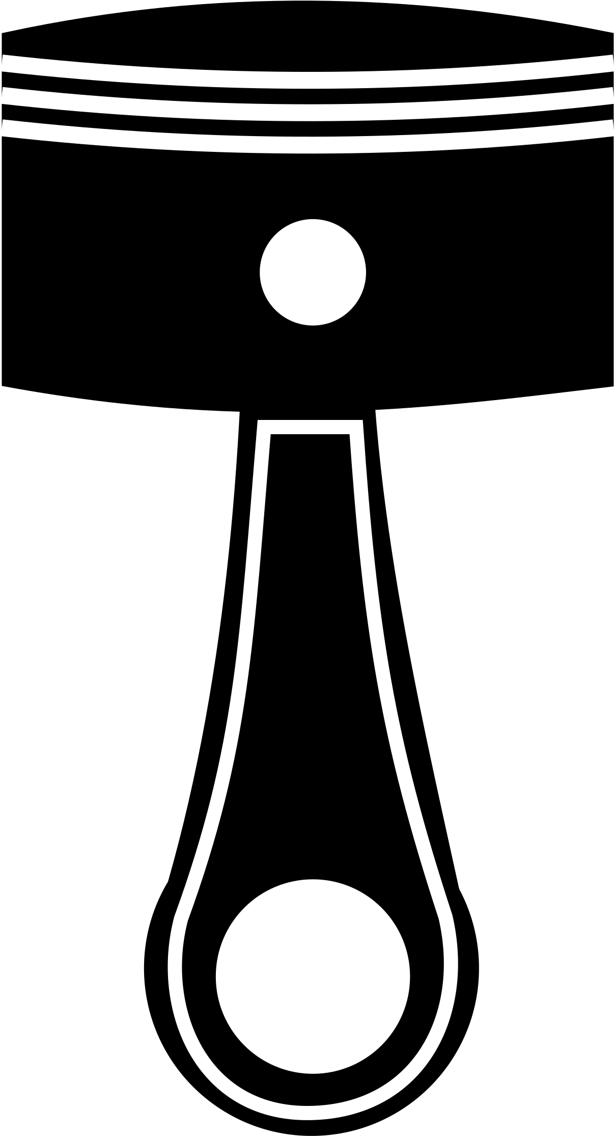 Medium Image - Piston Black And White Clipart (801x800), Png Download
