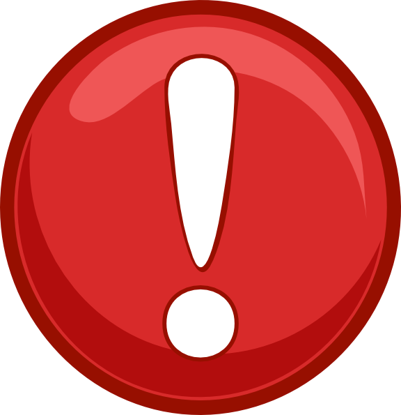 Small Warning Clipart (576x595), Png Download