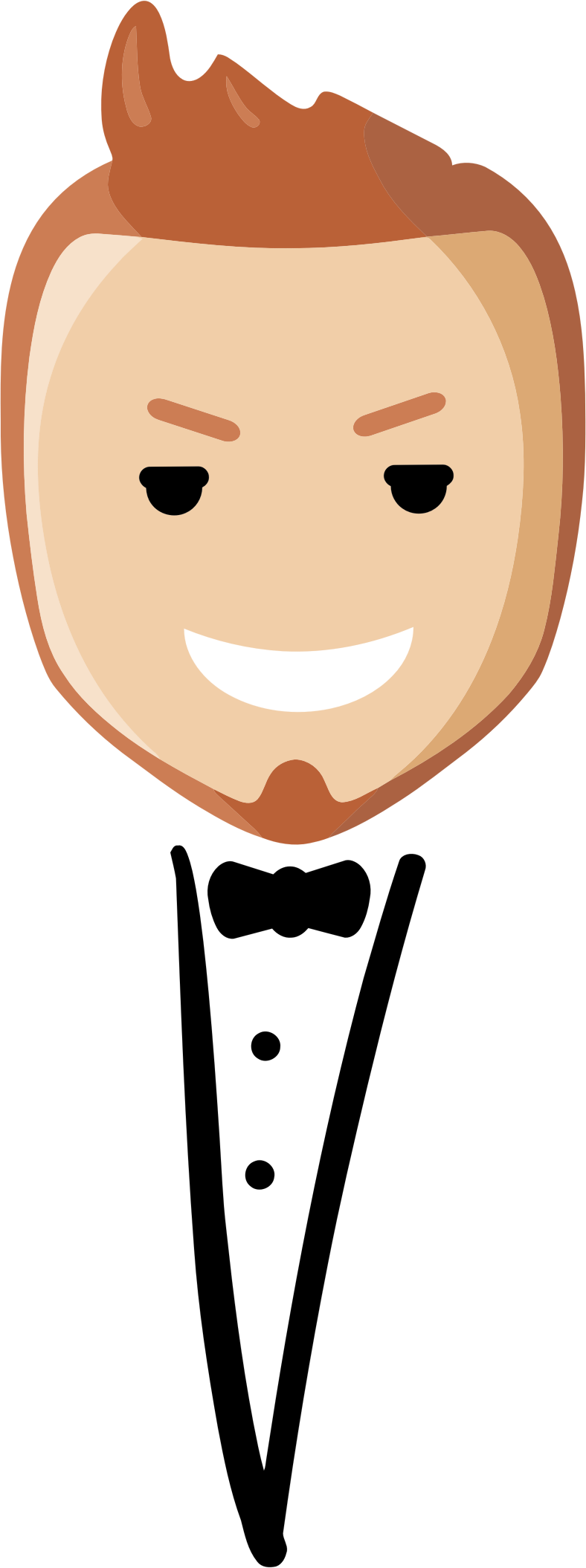 Big Image - Tuxedo Clipart (788x2110), Png Download