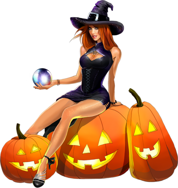 3d Artist, Vampires, Witches, Tube, Pumpkin, Clip Art, - Witch Tubes 3d - Png Download (600x632), Png Download
