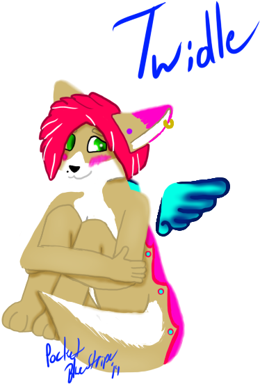 Shy Angel Art Trade With Twidle - Cartoon Clipart (700x700), Png Download