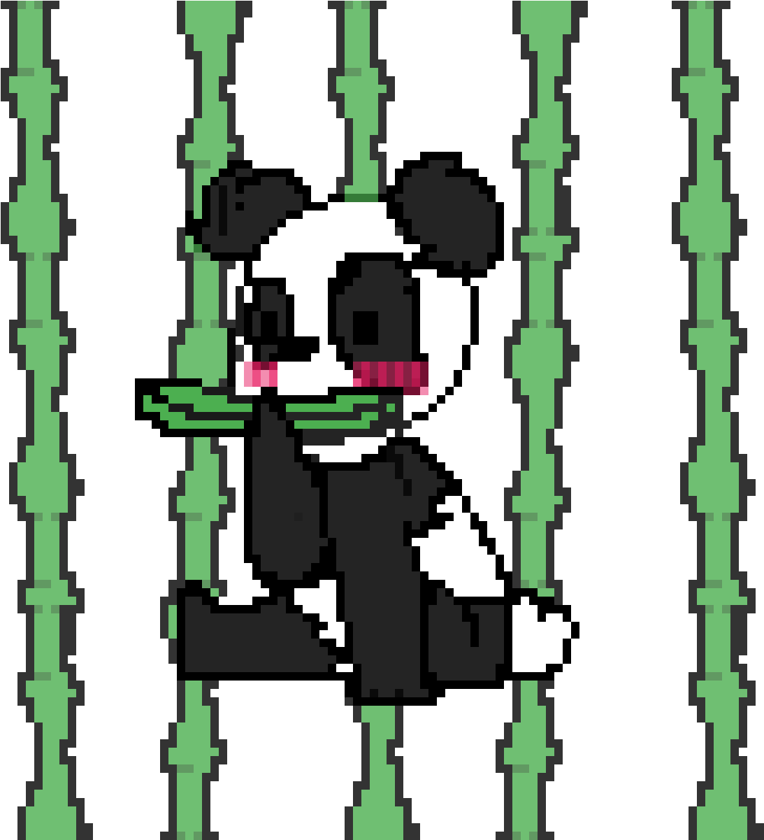 Panda Eating Bamboo Request By Jonas Peter - Bamboo Clipart (1200x1200), Png Download