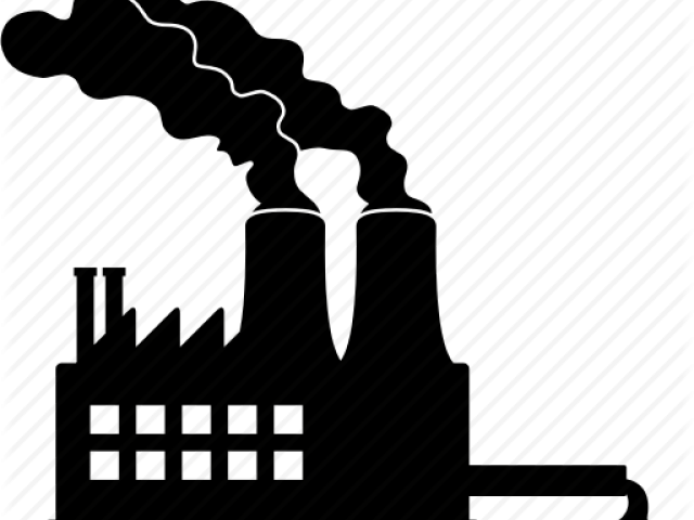 Pollution Clipart Smoke Stacks - El Hombre Destruye El Medio Ambiente - Png Download (640x480), Png Download