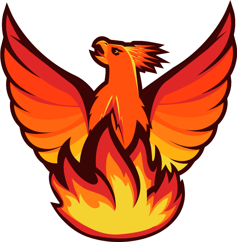Phoenix Blaze1 - Phoenix Blaze Clipart (800x800), Png Download