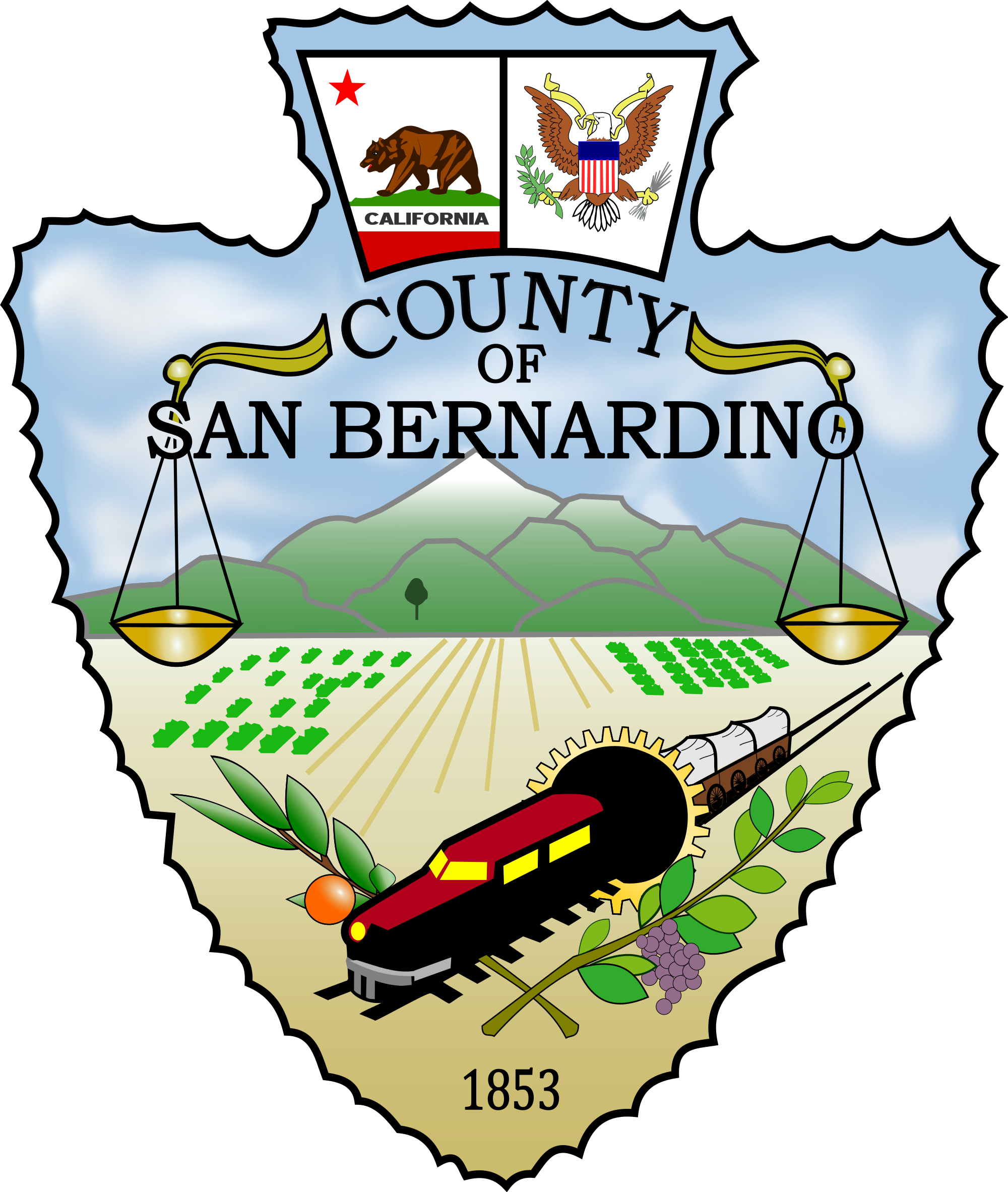 San Bernardino County - San Bernardino Ca Logo Clipart (2000x2365), Png Download