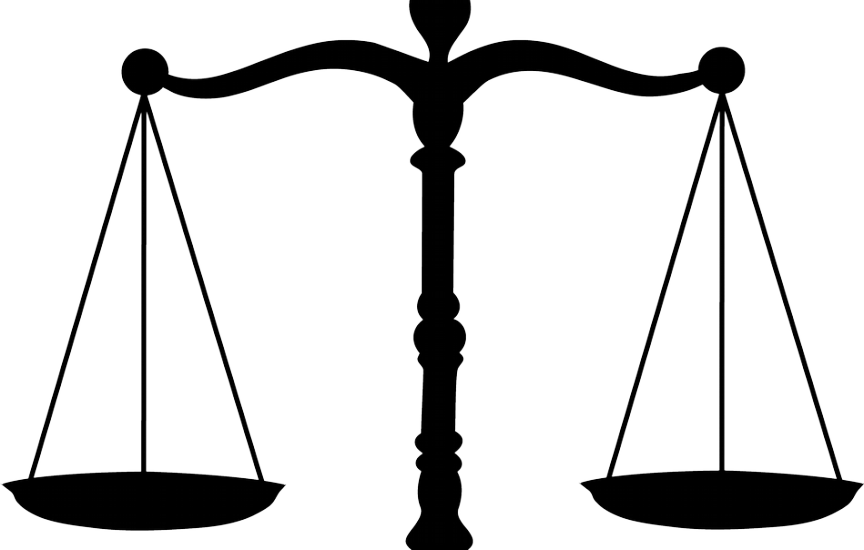 Lawyer Symbol Clip Art - Justice Weighing Scale Png Transparent Png (864x550), Png Download