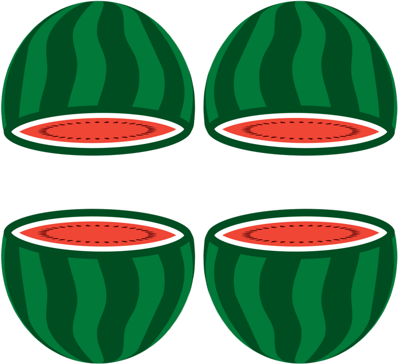 Watermelon Clipart (800x800), Png Download