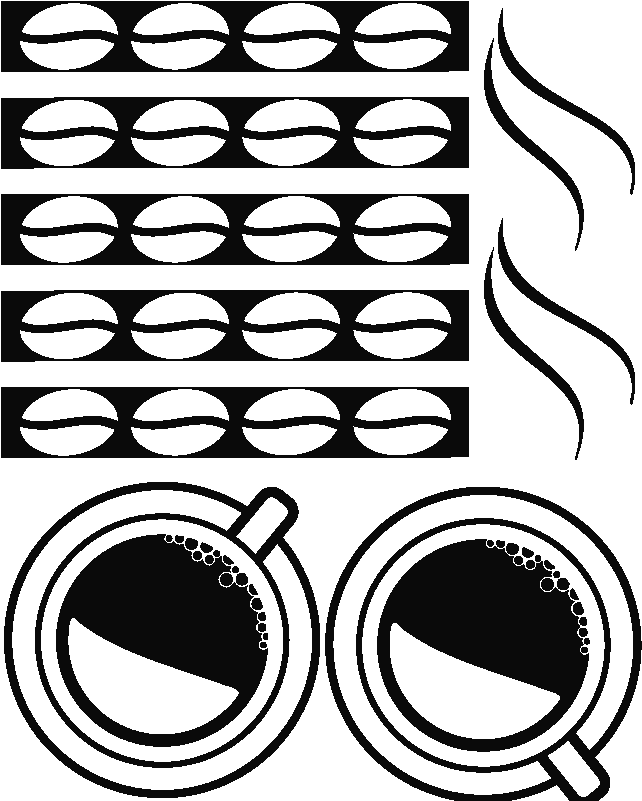 Sticker Cafe Et Tasses Ambiance Sticker Ros Coffeecup - Café Wall Illusion Clipart (800x800), Png Download