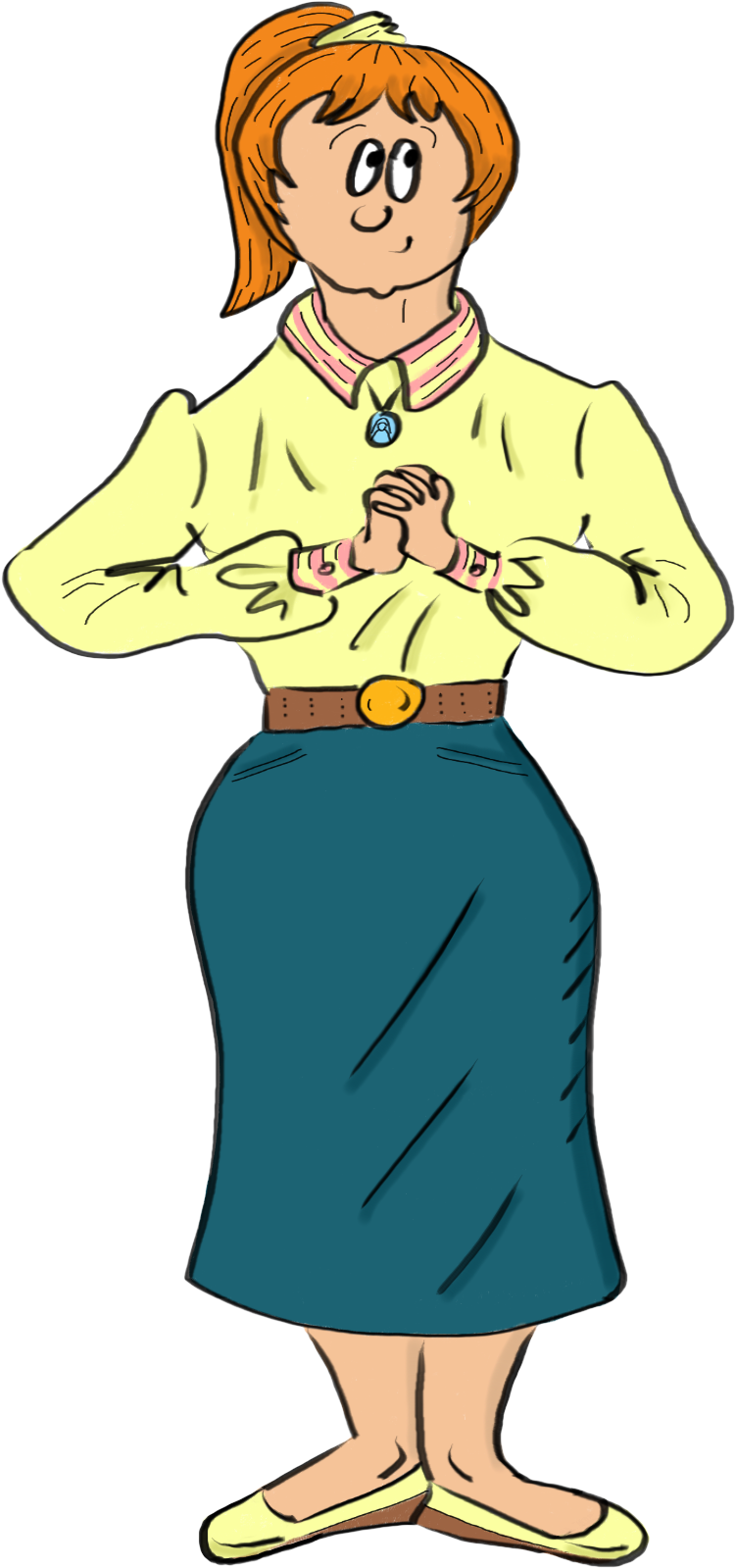 Steps How Does One Become A Nun - Cartoon Clipart (1174x1804), Png Download