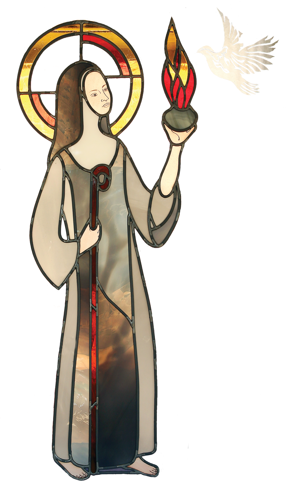 Scolastica With Dove - Scholasticism Clipart (1000x1751), Png Download