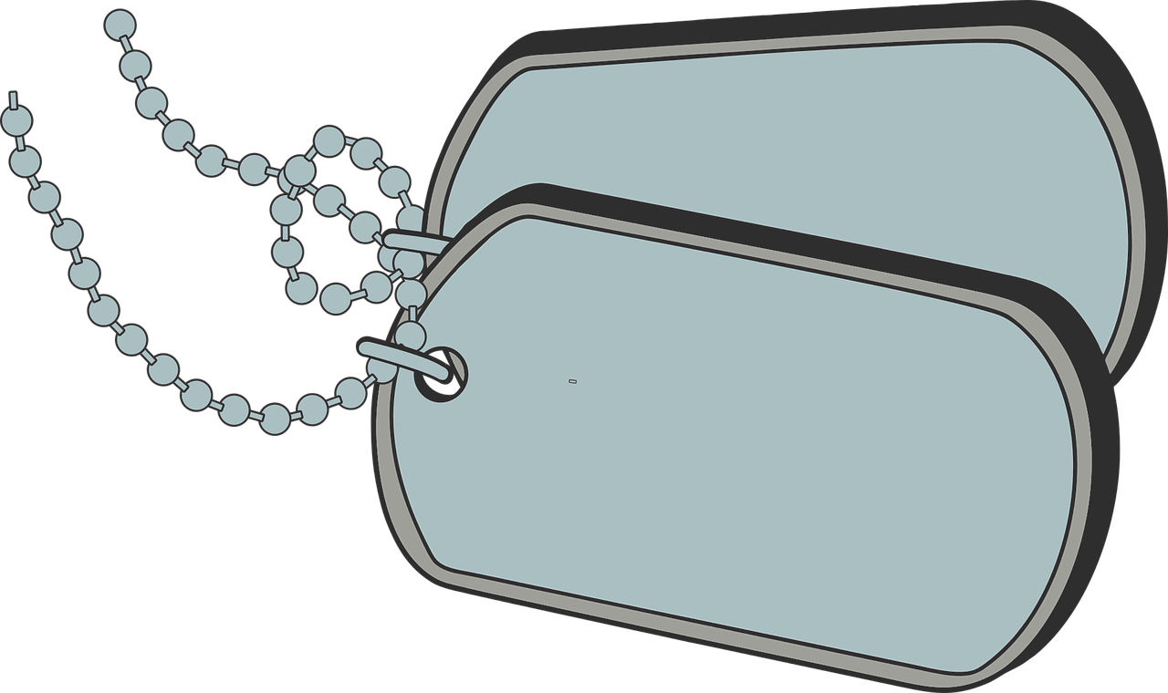 Dog Tags 2952228 1280 - Military Dog Tag Png Clipart (1280x760), Png Download