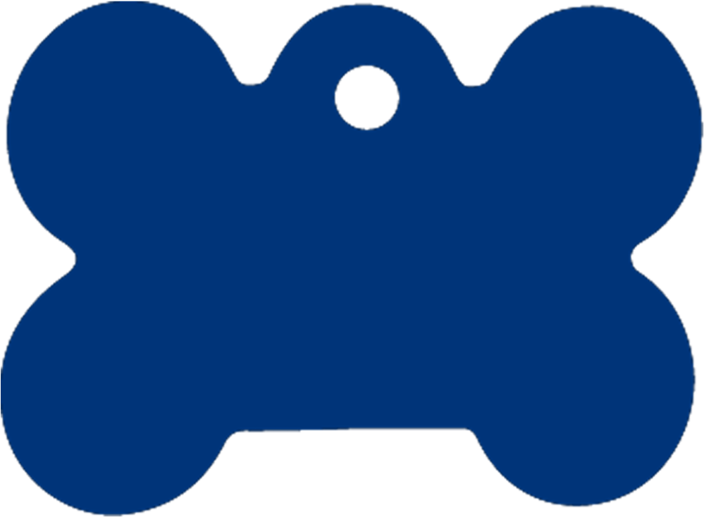 Download - Blue Bone Dog Tag Clipart (1000x1000), Png Download