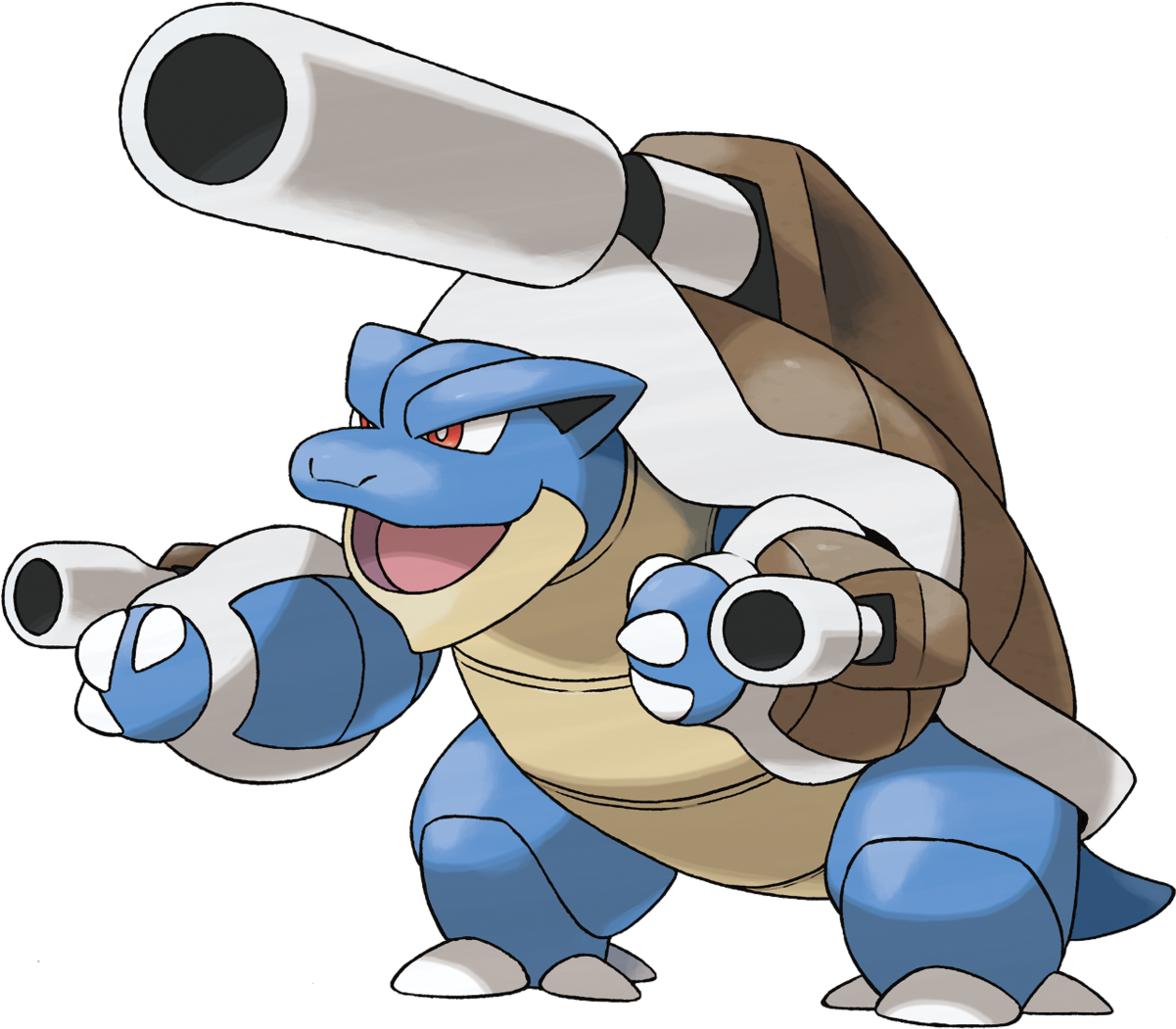 Blastoise Sugimori Artwork - Pokemon Mega Blastoise Clipart (1200x1200), Png Download
